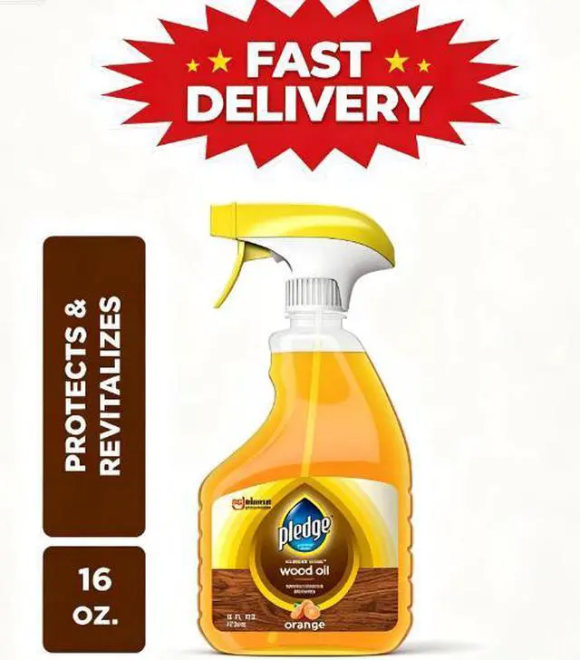 Main image of Pledge Wood Oil, Expert Care, Trigger Spray Moisturizes & Revives with Orange Scent, 16 oz