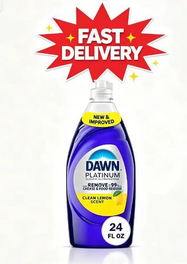 Main image of Dawn Platinum Dish Soap Bleach Alternative Clean Lemon, 24oz