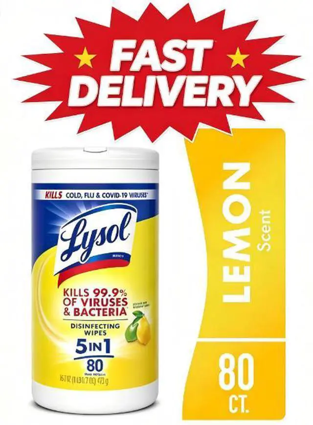 Main image of Lysol Disinfecting Wipes, All Purpose Cleaner, Multi Surface Antibacterial Cleaning Wipes, Cleaning Supplies, Lemon & Lime Blossom Scent, 80 Count
