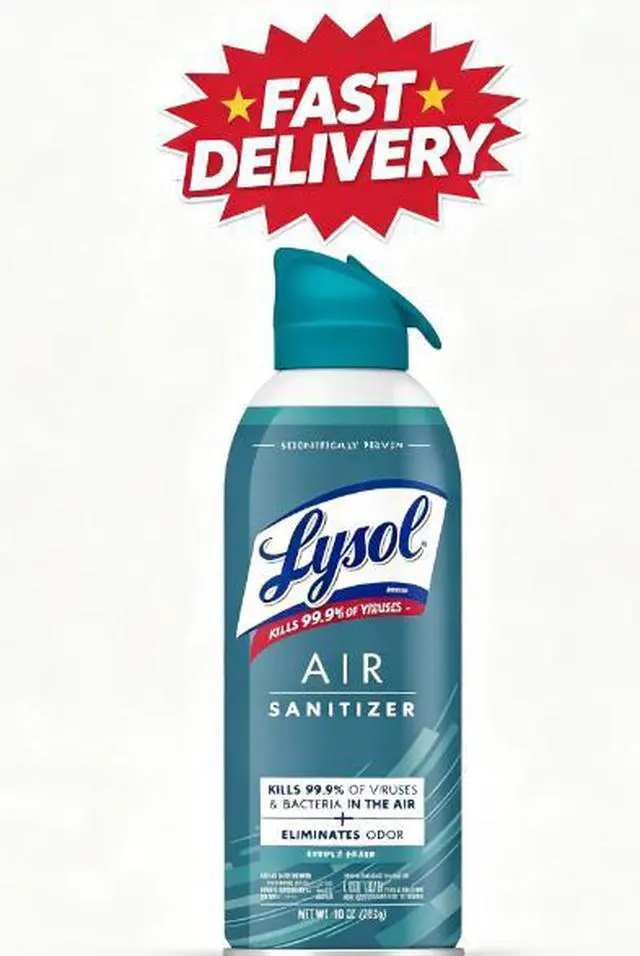 Main image of Lysol Air Sanitizer Spray, Air Sanitizer and Bacterial Odor Eliminating, Simple Fresh, 10 oz