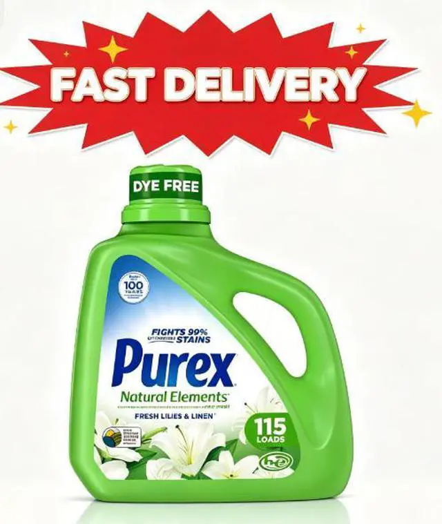 Main image of Purex Natural Elements Liquid Detergent, Fresh Lilies & Linen, 150 fl oz, 115 loads