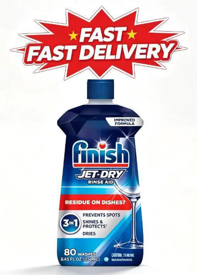 Main image of Finish Jet-Dry Rinse Aid, Dishwasher Rinse Agent and Drying Agent, 8.45 fl oz