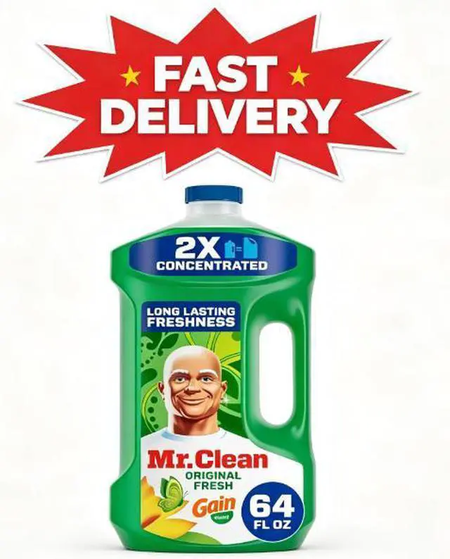 Main image of Mr. Clean All Purpose Cleaner, Floor Cleaner for Mopping, Cleaning Liquid, Gain, 64oz