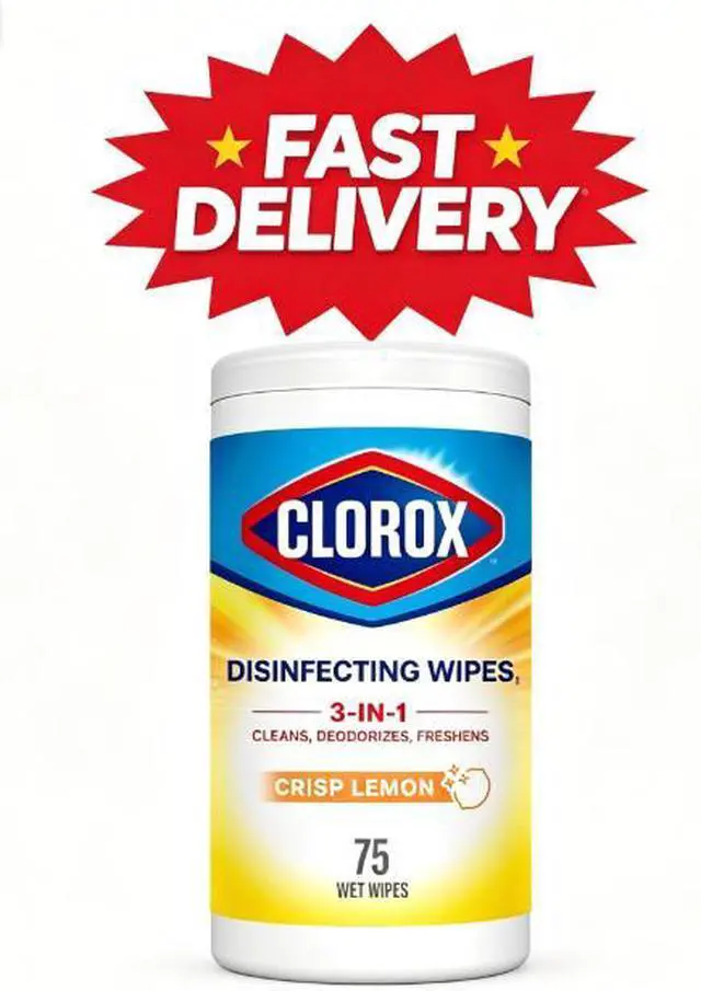 Main image of Clorox Disinfecting Wipes Limited Edition Back to School, Bleach Free, Crisp Lemon, 75 Count