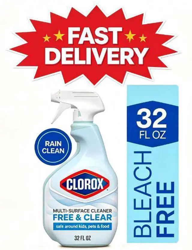 Main image of Clorox Free & Clear Multi Surface Cleaner, Spray Bottle, Fragrance Free, 32 fl oz