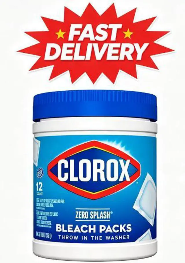 Main image of Clorox Zero Splash Bleach Packs, Regular Scent, 8.9 oz, 12 Count
