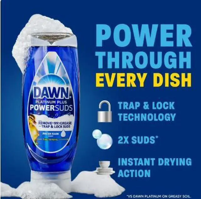 Main image of Dawn Platinum Plus, Dish Soap, 13.6 oz. EZ-Squeeze Bottle
