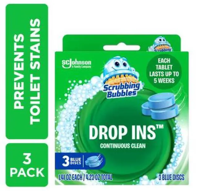 Main image of Scrubbing Bubbles Toilet Tablets, Continuous Clean Toilet Drop Ins, 3 Count