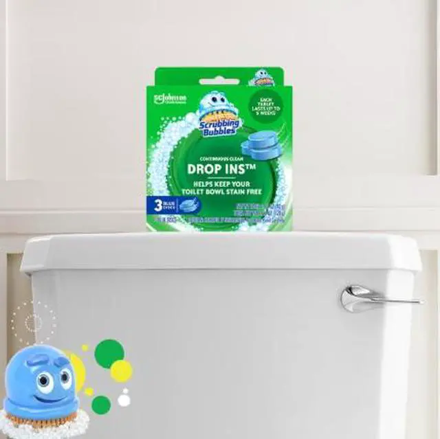 Alt view image 2 of 3 - Scrubbing Bubbles Toilet Tablets, Continuous Clean Toilet Drop Ins, 3 Count
