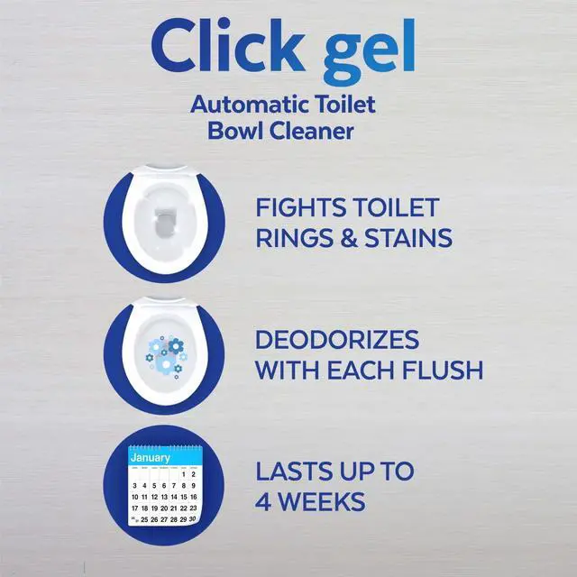 Alt view image 2 of 6 - Lysol® Click Gel Automatic Toilet Bowl Cleaner, Gel Toilet Bowl Cleaner, for Cleaning and Refreshing, Brand New Day Lavender Fields Scent, 6 Applicators