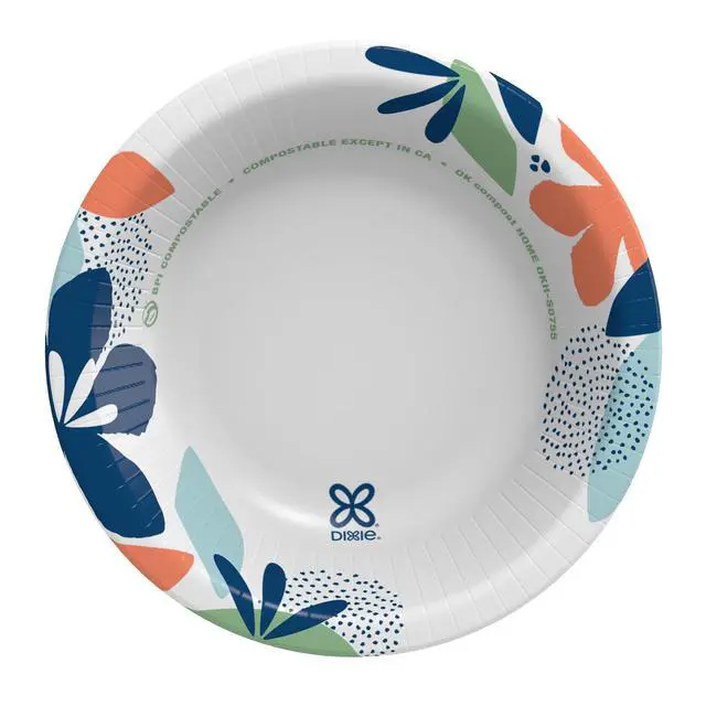 Alt view image 3 of 7 - Dixie Disposable Paper Bowls, 10 Ounce, Multi-Color, 70 Count