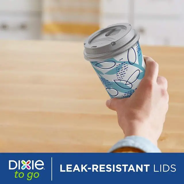 Alt view image 2 of 7 - Dixie To Go Disposable Paper Cups, 12 oz, Multi-Color, 20 Count