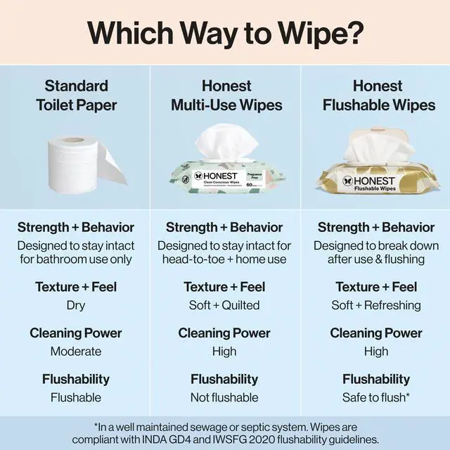 Alt view image 3 of 6 - The Honest Company Flushable Wipes, Plant-Based, 126 Count, Gilded Wings