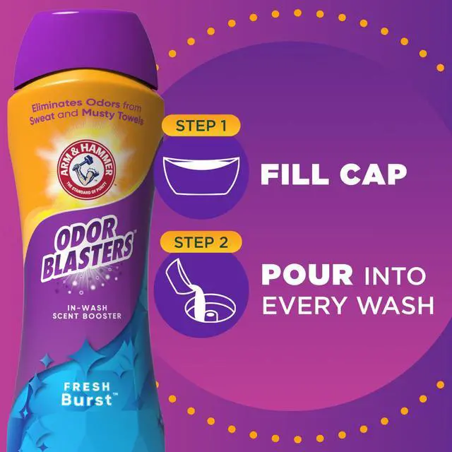 Alt view image 2 of 6 - ARM & HAMMER Odor Blasters Fresh Burst In-Wash Laundry Scent Booster, 24 oz Bottle
