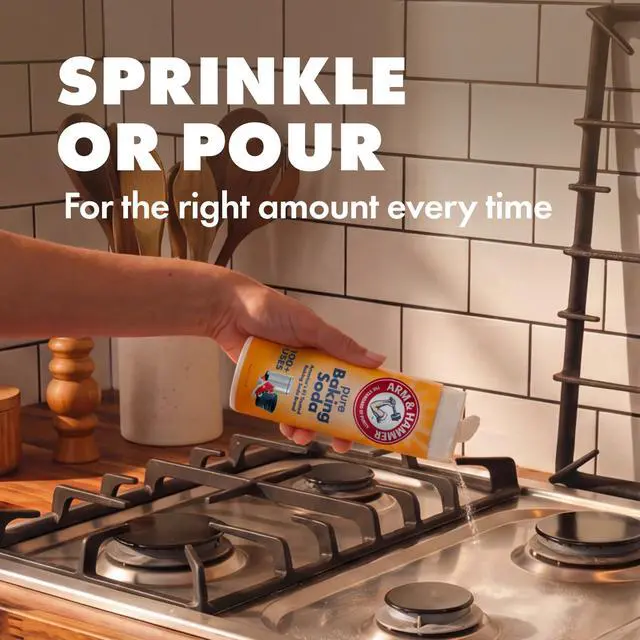Alt view image 3 of 6 - ARM & HAMMER Pure Baking Soda Shaker, Multi-Purpose Cleaning, Laundry & Deodorizing, 12 Oz