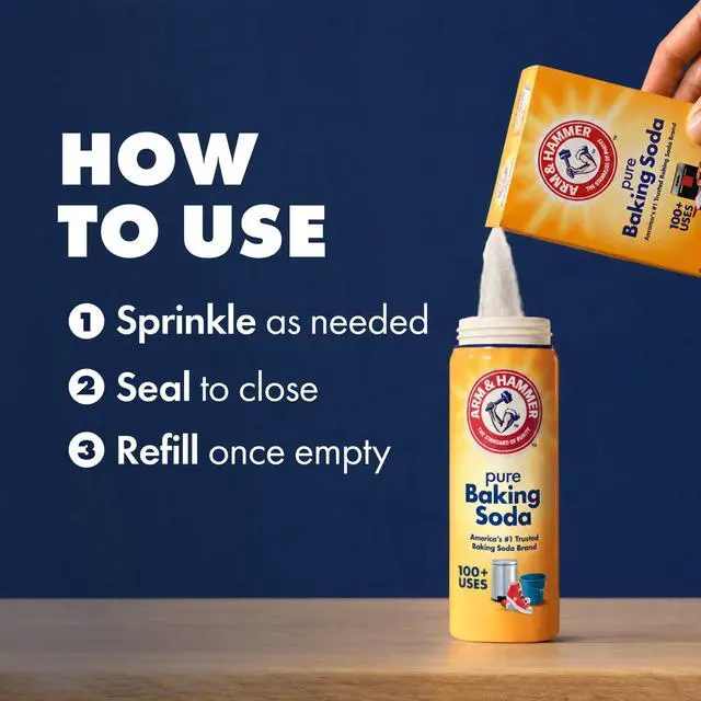 Alt view image 5 of 6 - ARM & HAMMER Pure Baking Soda Shaker, Multi-Purpose Cleaning, Laundry & Deodorizing, 12 Oz