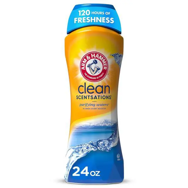 Alt view image 5 of 6 - ARM & HAMMER Clean Scentsations In-Wash Scent Booster, Laundry Scent Booster Purifying Waters scent, 24 Oz