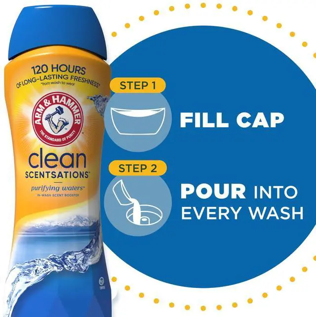 Main image of ARM & HAMMER Clean Scentsations In-Wash Scent Booster, Laundry Scent Booster Purifying Waters scent, 24 Oz