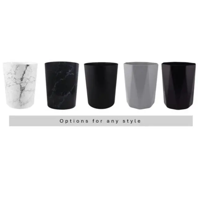 Alt view image 2 of 6 - Mainstays 5 Gallon Plastic Wastebasket, Open Top, Matte Black