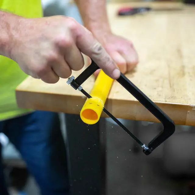 Alt view image 2 of 6 - Hyper Tough 6-inch Mini Hacksaw, Handsaw with Adjustable 24 Tooth per-inch Blade, 1291V