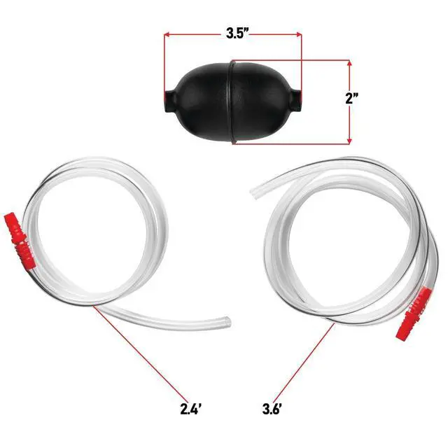 Alt view image 5 of 6 - Hyper Tough Manual Siphon Pump Universal, 6 ft. Hose, 36201WDI
