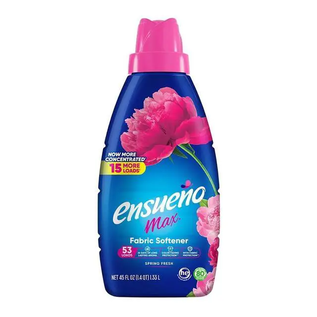 Main image of Ensueño® Max Liquid Fabric Softener, Spring Fresh, 45 fl. oz., 53 loads