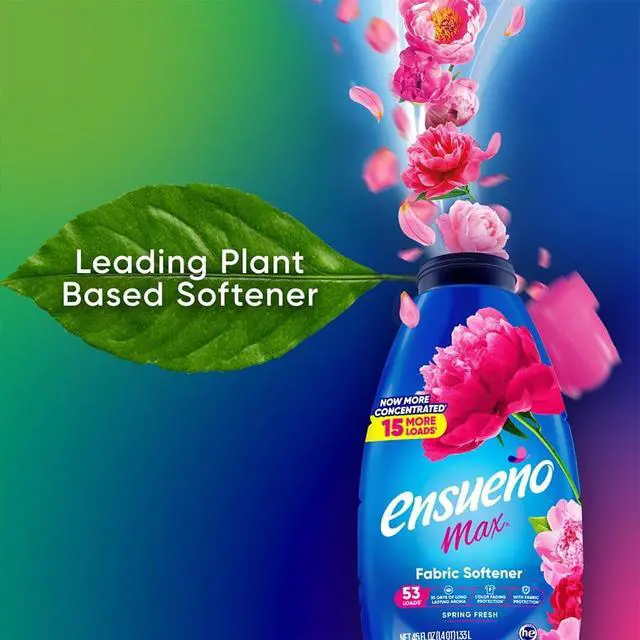 Alt view image 4 of 7 - Ensueño® Max Liquid Fabric Softener, Spring Fresh, 45 fl. oz., 53 loads