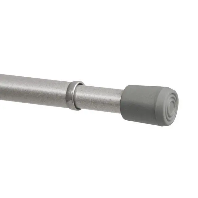 Alt view image 3 of 6 - (2 pack) Mainstays 7/16" Adjustable Spring Tension Curtain Rod, 18-28", Chrome