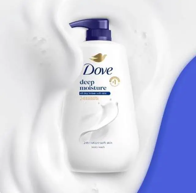 Alt view image 2 of 2 - Dove Body Wash For 24hr Lotion-Soft Skin-Deep Moisture Moisturizing Skin Cleanser with No Sulfates No Parabens ,11 fl oz