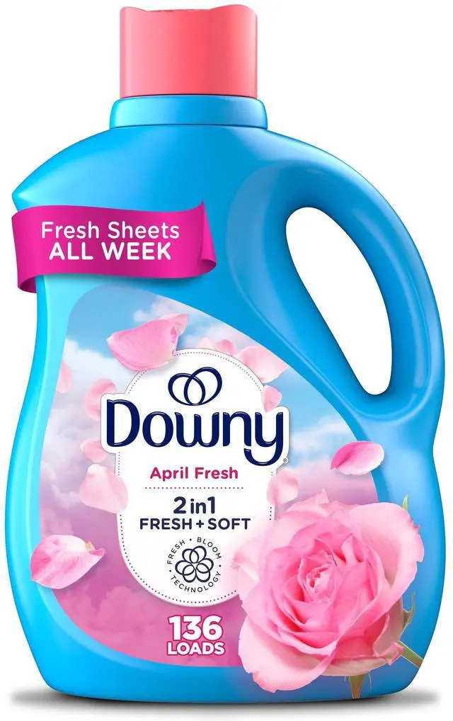 Main image of Downy Liquid Fabric Softener, April Fresh, 100 fl oz, 136 Loads
