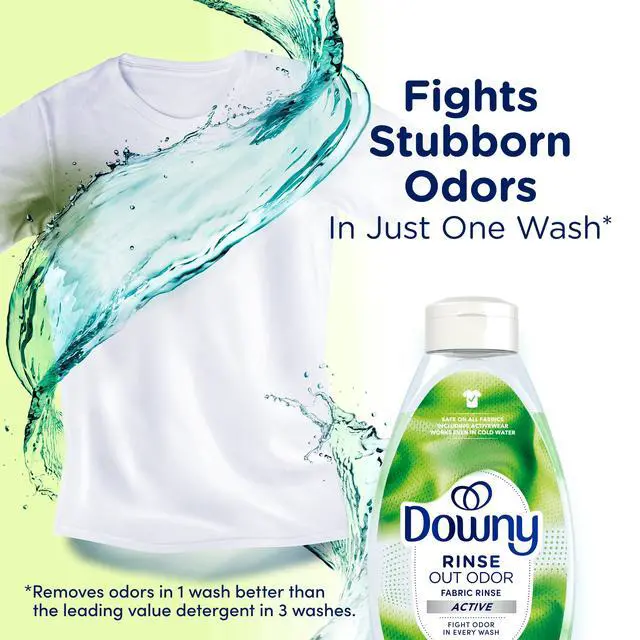 Alt view image 2 of 7 - Downy Rinse Out Odor Laundry Rinse, Tackles Tough Odors, Active Fresh Scent, 25.5 fl oz