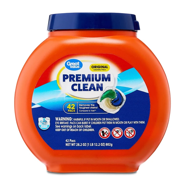 Alt view image 6 of 7 - Great Value Premium Clean Laundry Pacs, Original Scent, 42 Count