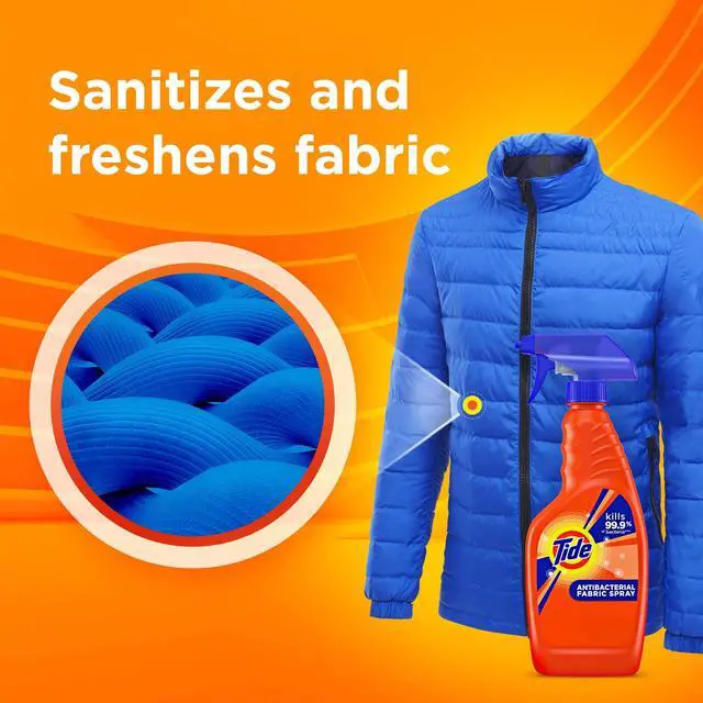Alt view image 2 of 7 - Tide Antibacterial Fabric Spray, Original Scent, 22 fl oz