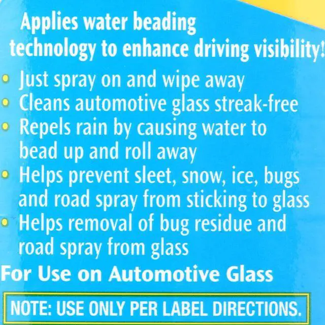 Alt view image 4 of 7 - Rain-x Glass Cleaner + Rain Repellent, 23 oz - 5071268
