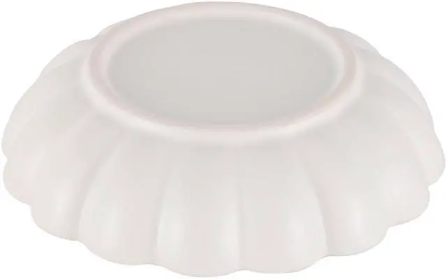 Alt view image 6 of 7 - Mainstays Scalloped White Decorative Tabletop Bowl