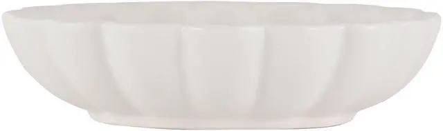 Alt view image 5 of 7 - Mainstays Scalloped White Decorative Tabletop Bowl
