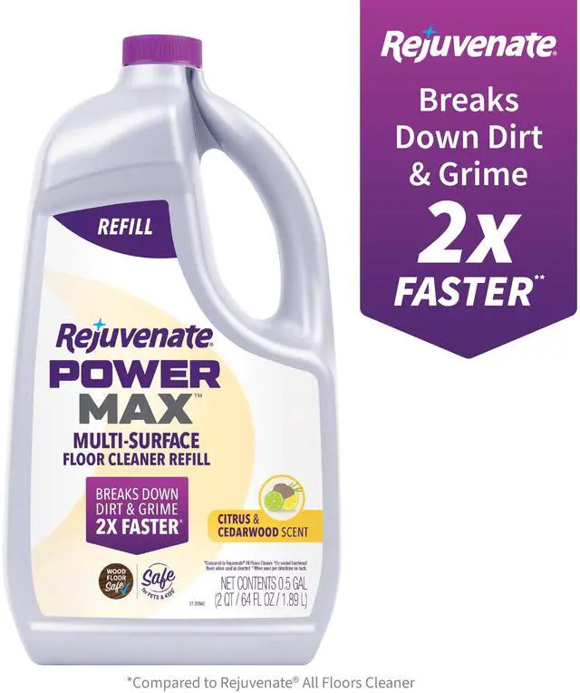 Main image of Rejuvenate PowerMax Multi-Surface Floor Cleaner Refill, Citrus & Cedarwood Scent, 64 fl oz