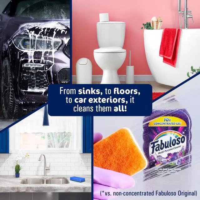 Alt view image 3 of 7 - Fabuloso 10X Concentrated Gel, Multi-Purpose Cleaner, Toilet Cleaner, Floor Cleaner, Lavender Scent, 12 fl oz Bottle