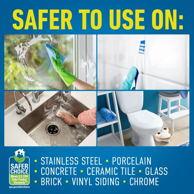 Alt view image 2 of 7 - CLR Calcium Lime and Rust Remover EPA Safer Choice 22 oz Spray