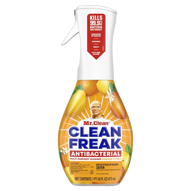 Alt view image 2 of 7 - Mr. Clean Clean Freak Citrus Anti-Bacterial All Purpose Cleaner 16 fl oz Spray