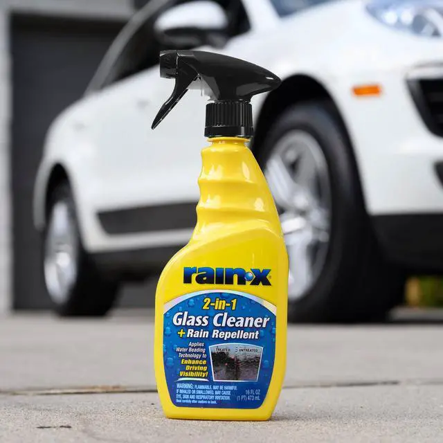 Alt view image 5 of 7 - (2 pack) Rain-x 2-in-1 Glass Cleaner & Rain Repellant 16oz - 630006W