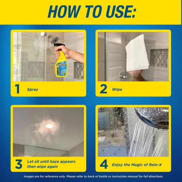 Alt view image 7 of 7 - Rain-X Shower Door Water Repellent, 16 fl. oz. - 630023