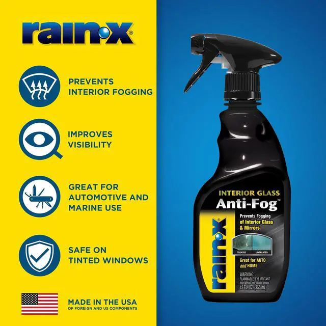 Main image of Rain-X Interior Glass Anti-Fog Treatment 12 fl. oz for Automotive and Marine Use