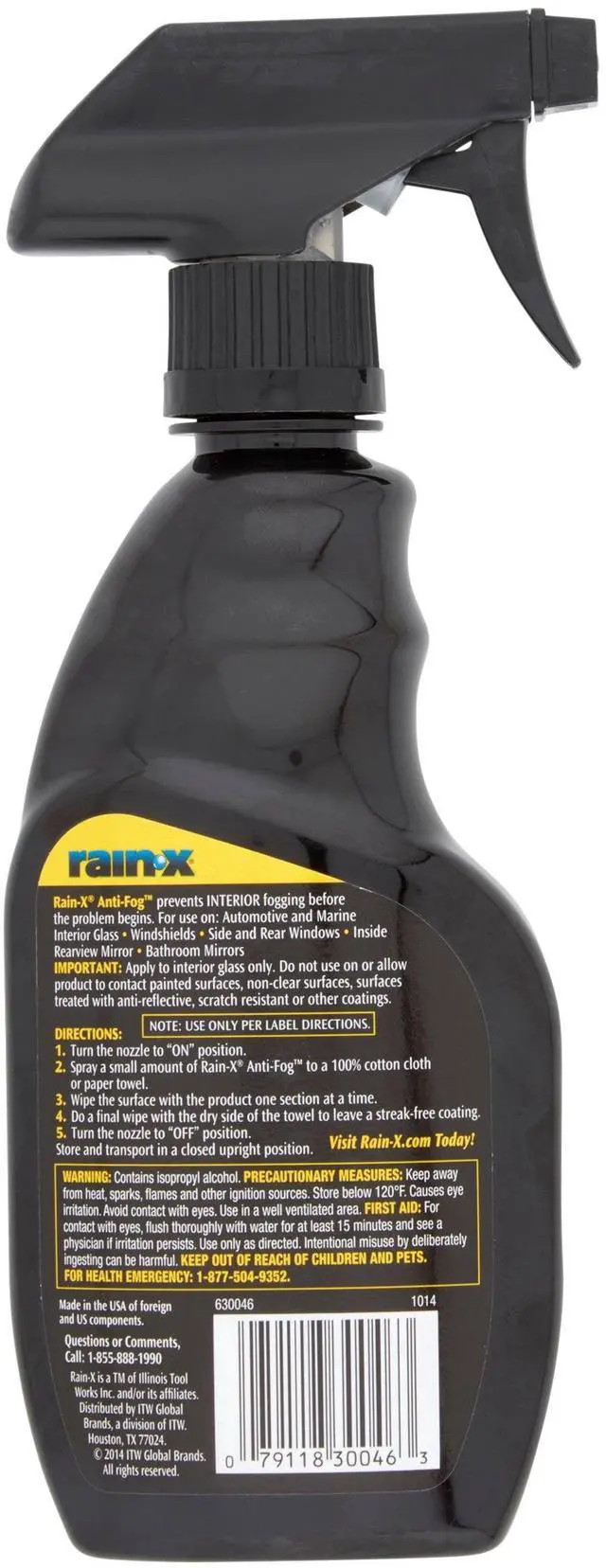 Alt view image 3 of 7 - Rain-X Interior Glass Anti-Fog Treatment 12 fl. oz for Automotive and Marine Use