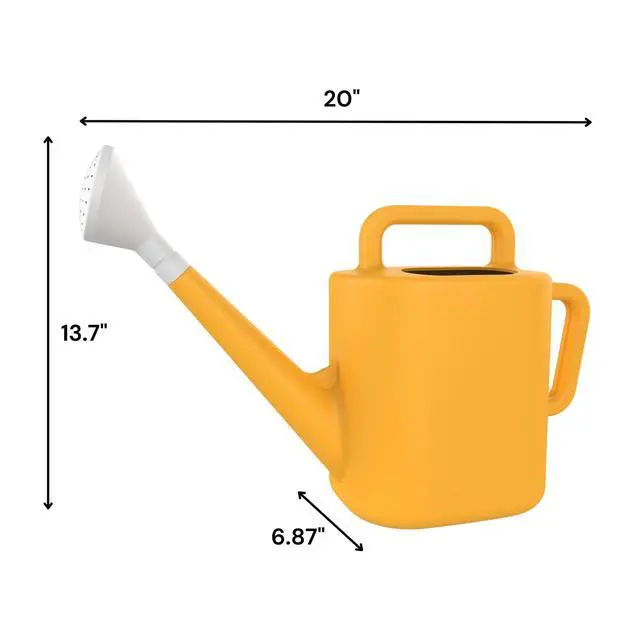 Alt view image 5 of 6 - Expert Gardener 2 gal. Resin Watering Can, Daisy Yellow