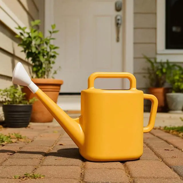 Alt view image 3 of 6 - Expert Gardener 2 gal. Resin Watering Can, Daisy Yellow