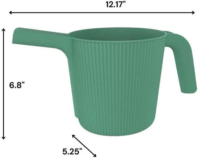 Alt view image 5 of 6 - Expert Gardener 0.5 gal. Resin Watering Can, Green Lily