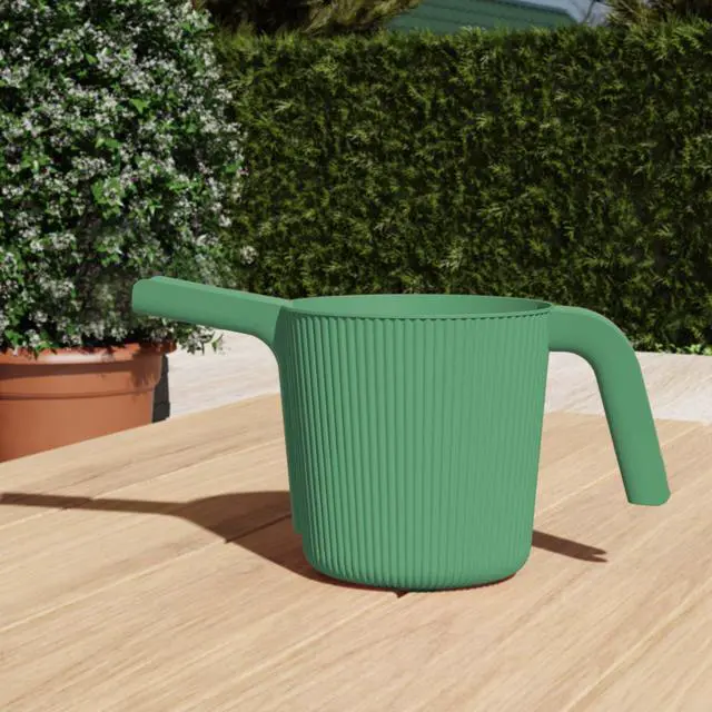 Alt view image 4 of 6 - Expert Gardener 0.5 gal. Resin Watering Can, Green Lily