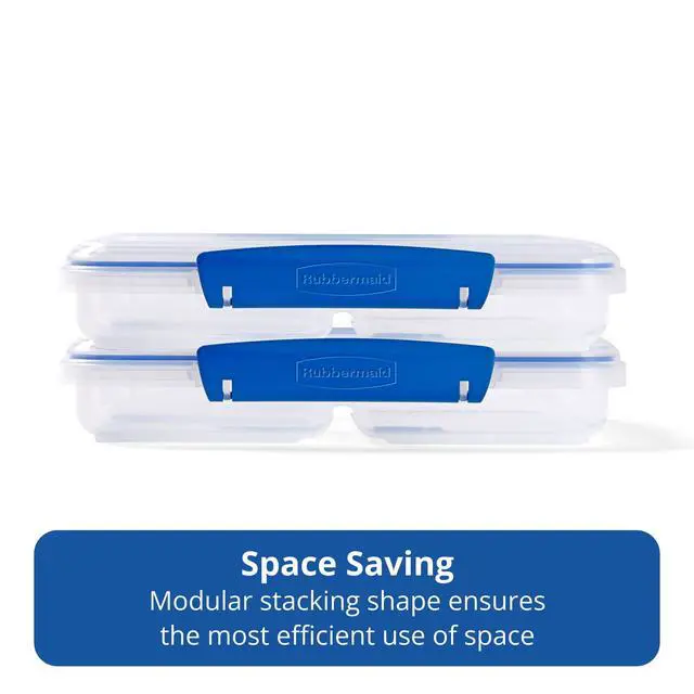 Alt view image 2 of 6 - Rubbermaid Pack & Go 3.43cups/ 0.87quarts Large Divided Snack Container, Meal Prep Container, Four-Compartment Design