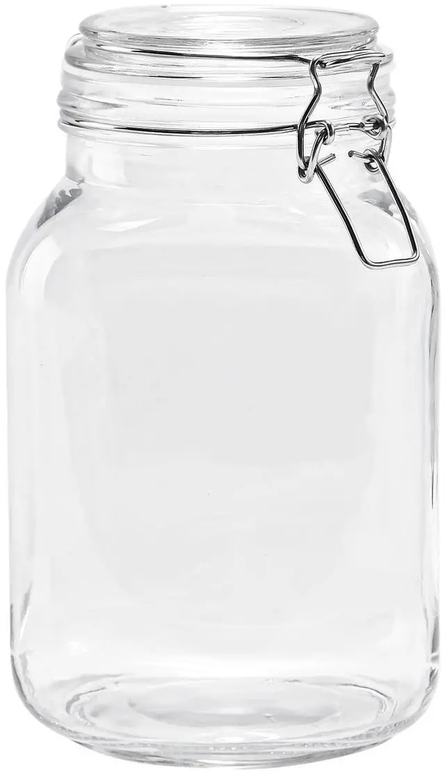 Main image of Mainstays 67 oz Glass Airtight Food Storage Jar Canister with Locking Lid, Kitchen Pantry Storage Container for Dry Food, Coffee, Sugar and Pantry Organization